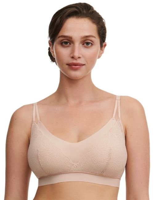 Chantelle Soft Stretch Removable Padding Bralette - Golden Beige
