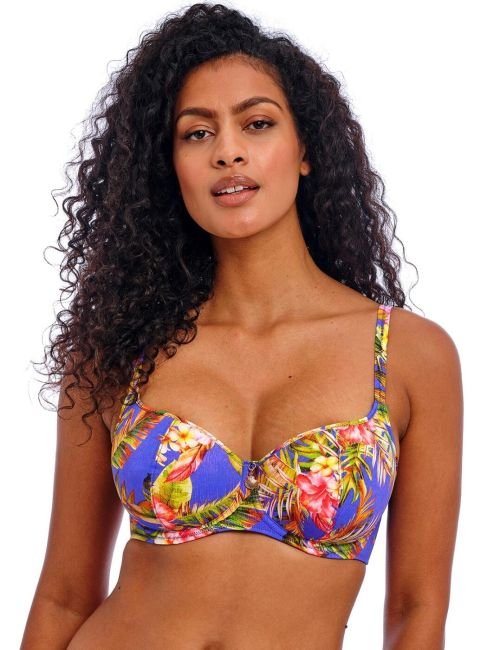 Freya Tiger Valley Sweetheart Padded Bikini Top - Ultramarine