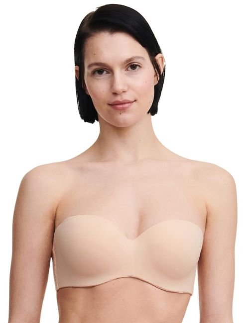 Chantelle Norah Bandeau Strapless T Shirt Bra - Golden Beige