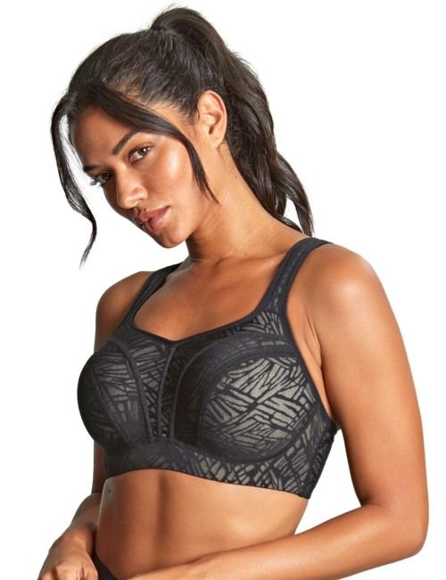 Panache Power Underwired Sports Bra - Black/Chalk