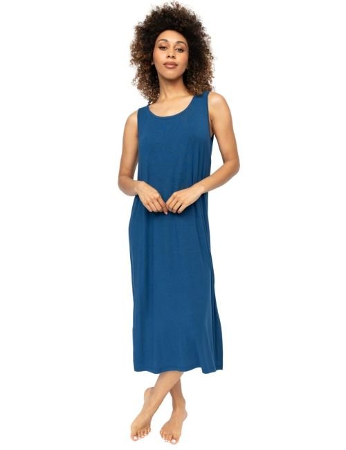 Cyberjammies Harriet Jersey Long Nightdress - Teal Blue