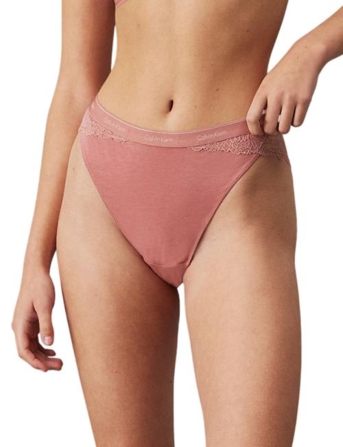 Calvin Klein Modern Lace Tanga - Red Grape