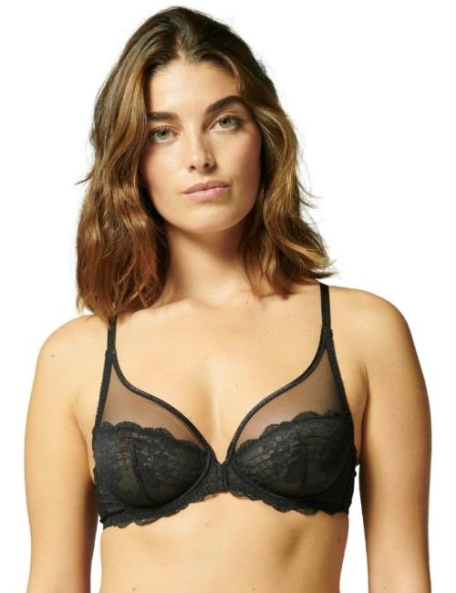 Simone Perele Reve Plunge Bra - Black