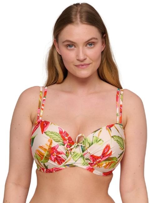 Prima Donna Swim Tanzania Padded Balcony Bikini Top - Calm Tropics