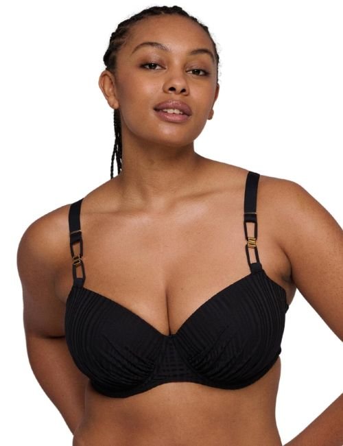 Prima Donna Swim Kiruna Padded Balcony Bikini Top - Black