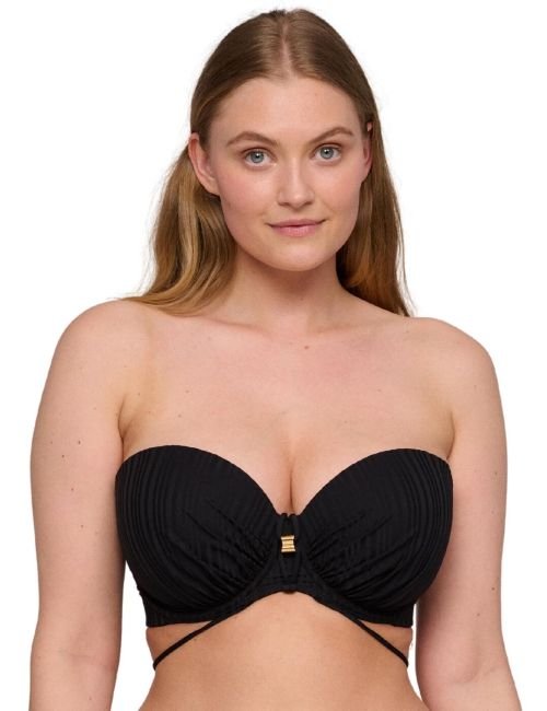 Prima Donna Swim Kiruna Padded Strapless Bikini Top - Black