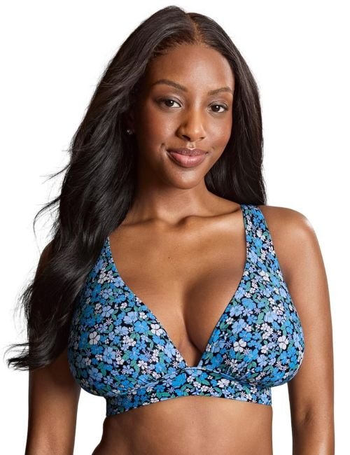 Panache Kara Non Wired Triangle Bikini Top - Posy Print