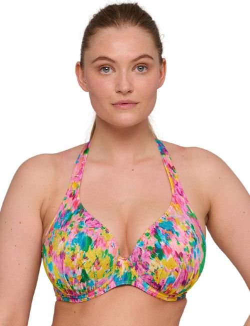 Prima Donna Swim Ubud Half Padded Plunge Bikini Top - Sun Glow