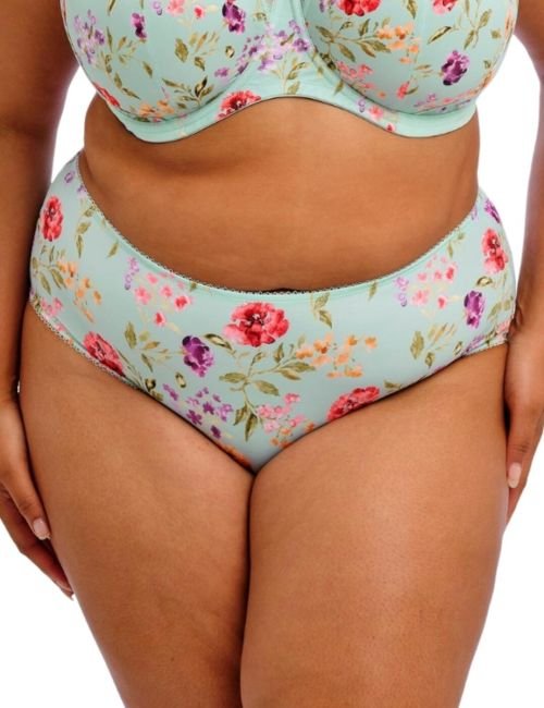 Goddess Kayla High Waist Brief - Blue Haze