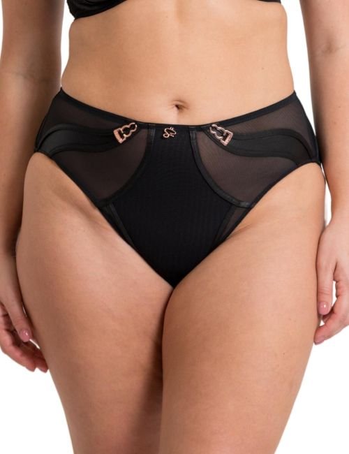 Scantilly by Curvy Kate Suspense High Waist Brief - Black