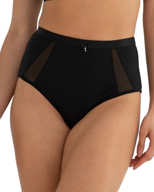 Pour Moi Viva Luxe High Waist Light Control Brief - Black