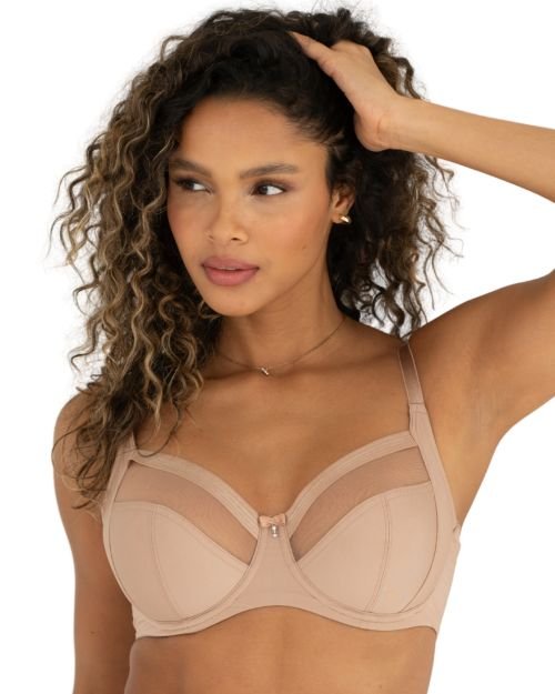 Pour Moi Viva Luxe High Waist Light Control Brief - Toffee