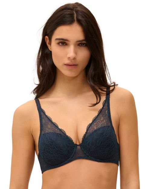 Simone Perele Poeme Square Neckline Spacer Bra - Sapphire