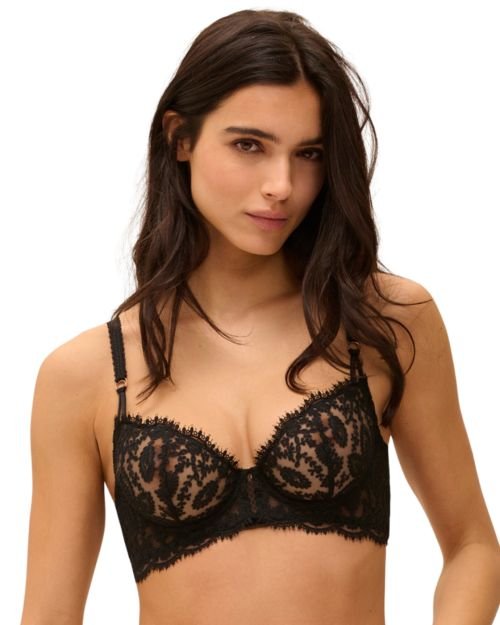 Simone Perele Precieuse Half Cup Bra - Black