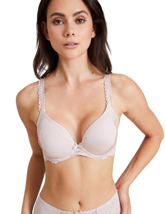 【Aubade】新作ブラ★spacer★SOFTESSENCE Aubade Women's Softessence Spacer T-Shirt Bra, Beige (Skin