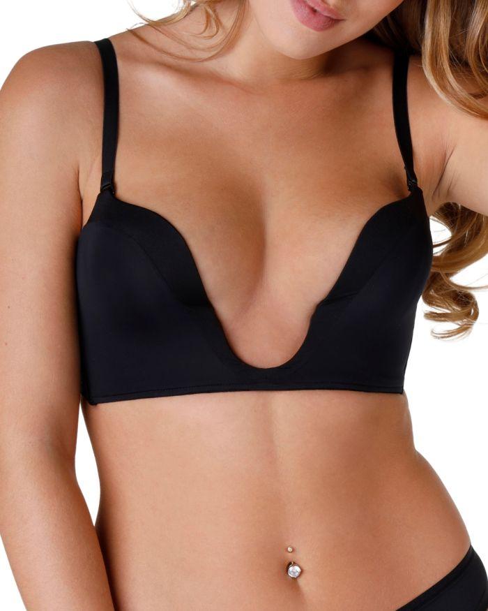 Wonderbra Ultimate Silhouette Plunge Bra Black Belle Lingerie