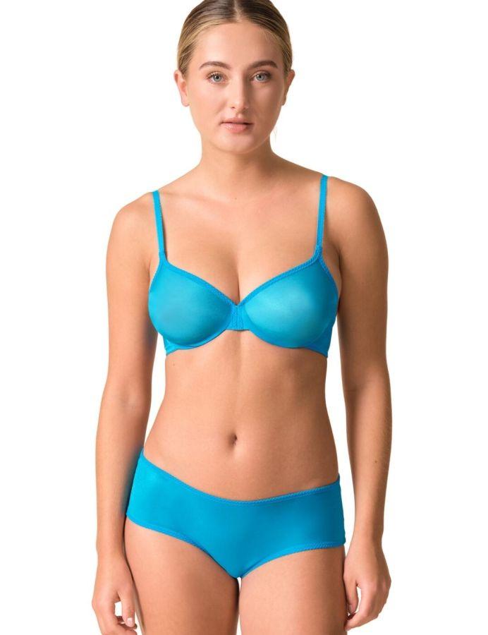 Gossard Glossies Sheer Bra Atomic Blue Belle Lingerie