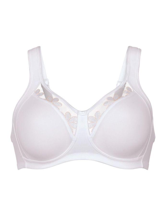 Anita Women's Comfort Bra Sophia 5808 - Non-Wired, Moulded Cups, Floral Embroidery, Black 38B