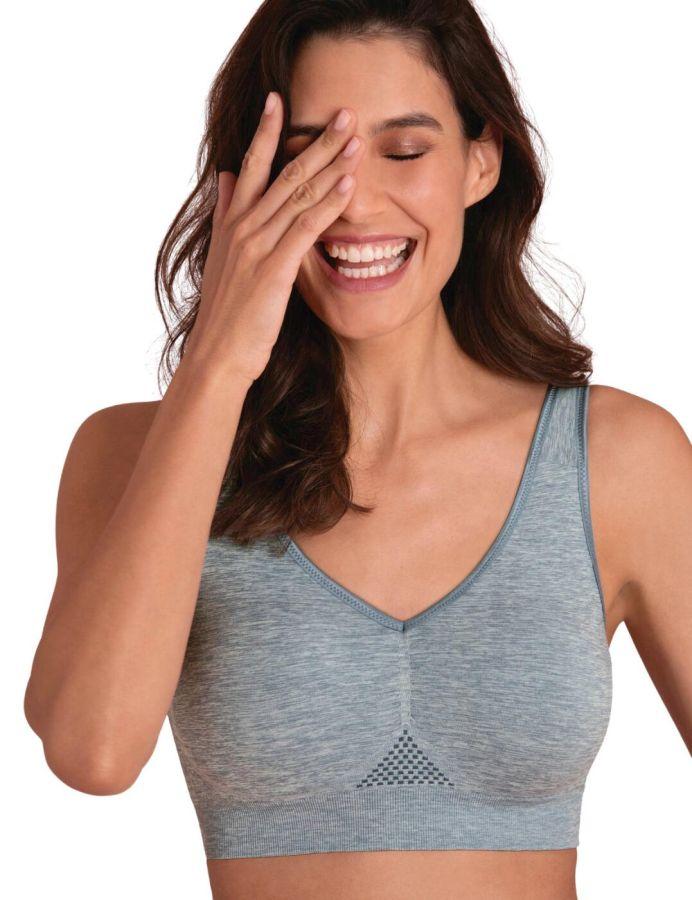 Anita Care Lisa Women's Seamless Wire-Free Mastectomy Bra - Size 46A, Anthracite Color