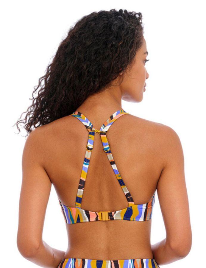 Cali Ribbed Texture Hidden Underwired Bikini Top In Pink | Pour Moi