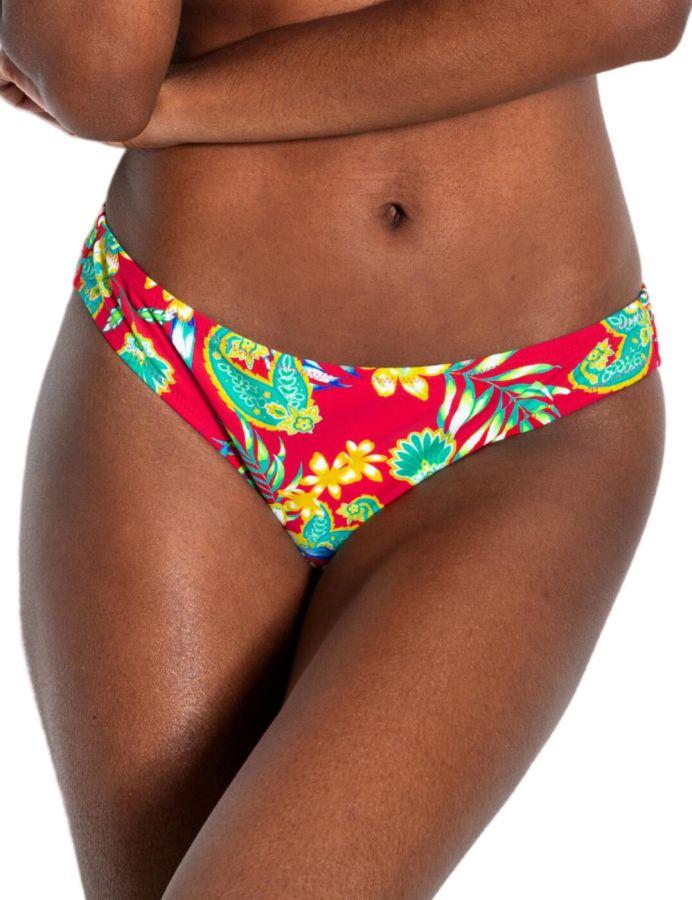 Pour Moi Heatwave Bikini Brief Red Floral Belle Lingerie
