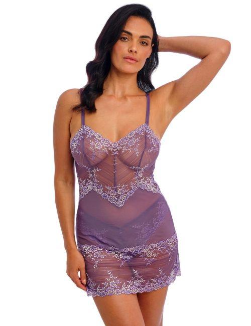 Wacoal Embrace Lace Chemise - Grape Compote Multi