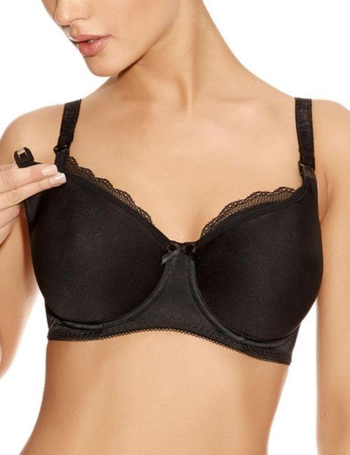 Freya Pure Moulded Nursing Bra - Black