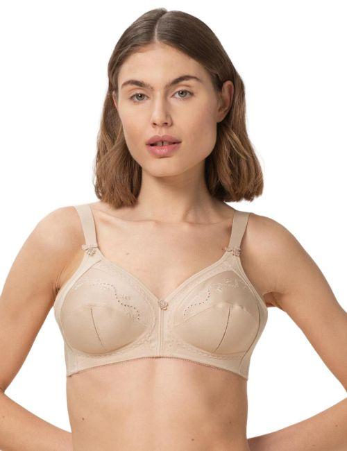 Triumph Doreen Cotton Mix Non Wired Bra - Skin