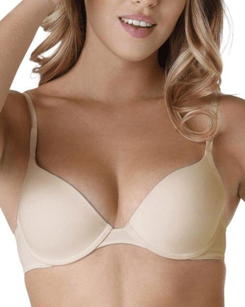 Wonderbra Invisible Push Up T Shirt Bra - Beige