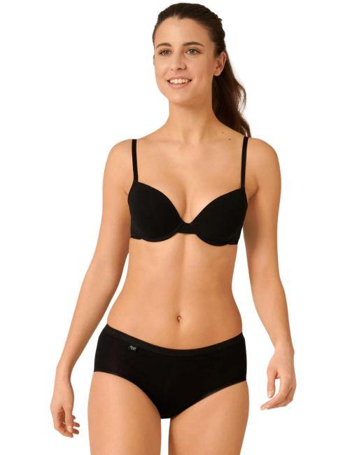 Sloggi Basic Midi Brief 4 Pack - Black