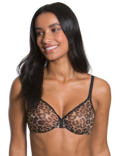 Gossard Glossies Leopard Sheer Bra - Animal Print