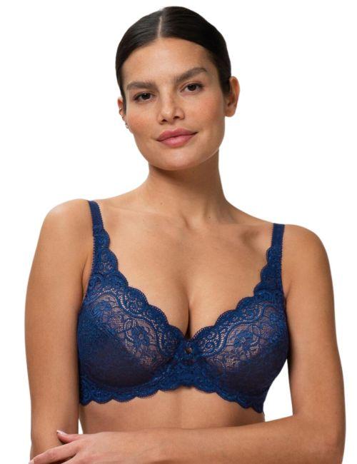 Triumph Amourette 300 Underwired Bra - Deep Water Blue