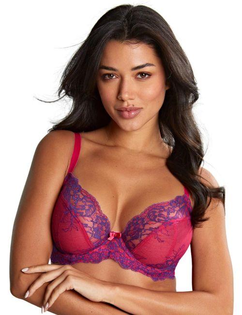 Panache Ana Non Padded Plunge Bra - Orchid/Indigo