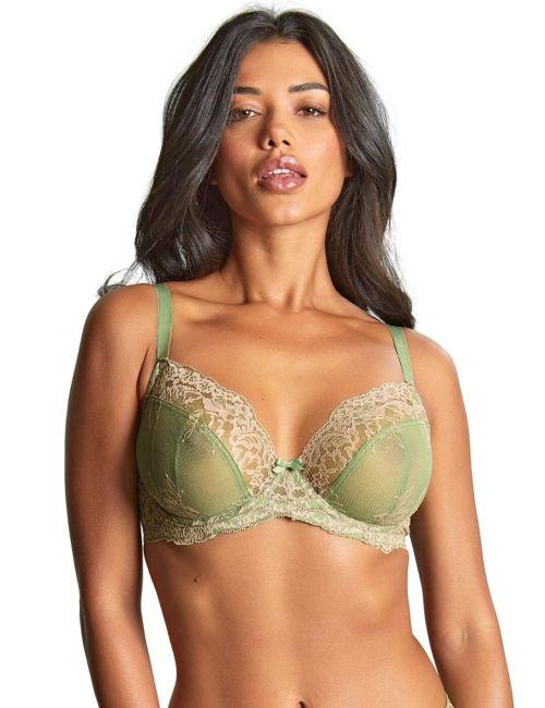 Panache Ana Non Padded Plunge Bra - Sage/Sand