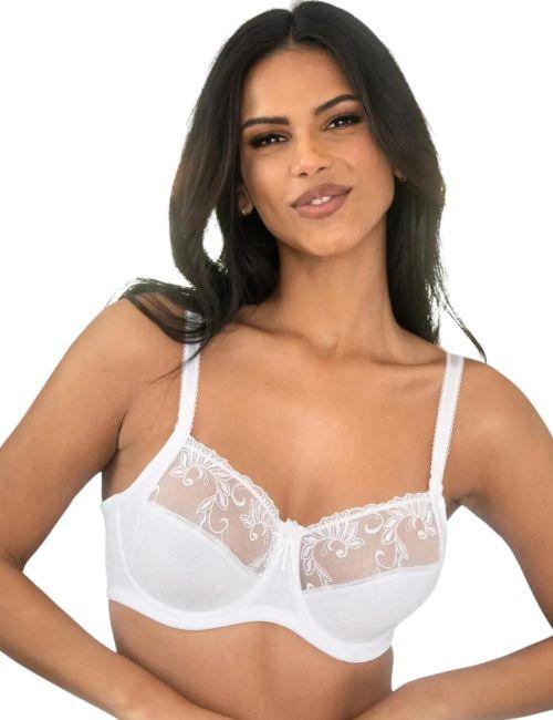 Pour Moi Imogen Rose Full Cup Bra - White