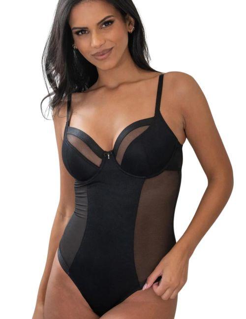 Pour Moi Viva Luxe Underwired Body - Black Pour Moi Viva Luxe Underwired Body - Black