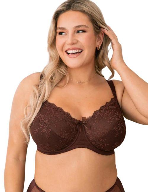 Pour Moi Flora Underwired Bra - Chocolate