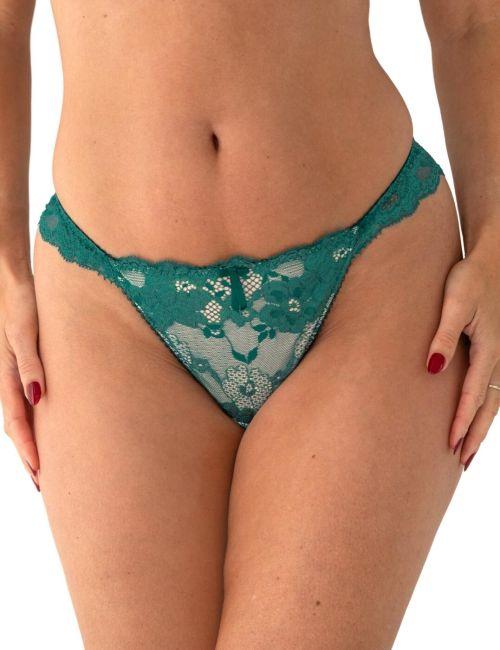Pour Moi Amour Brazilian Brief - Teal/Soft Pink