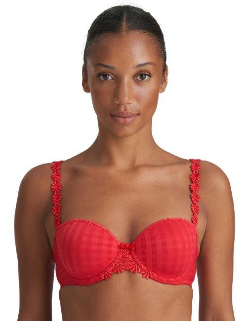 Marie Jo Avero Padded Strapless Bra - Scarlet