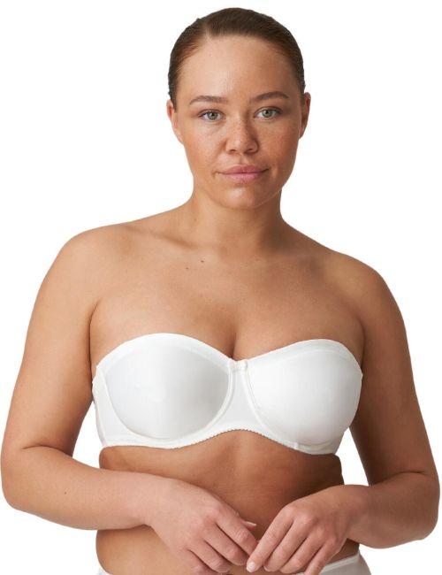Prima Donna Satin Strapless Bra - Natural