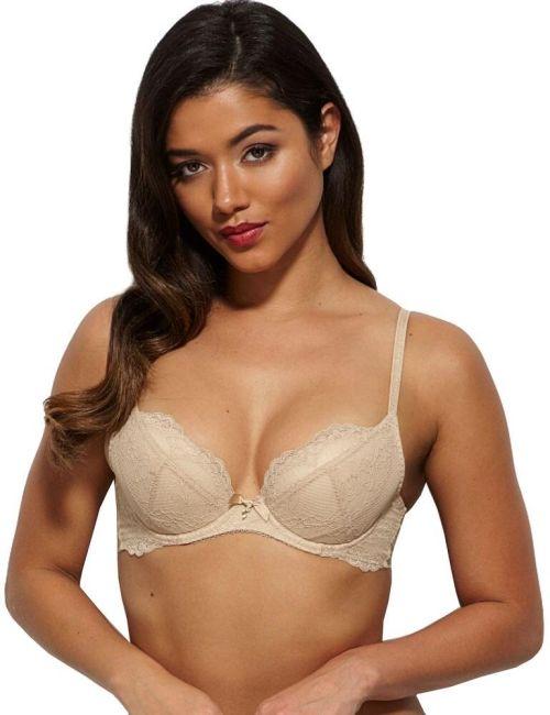 Gossard Superboost Lace Plunge Bra - Nude