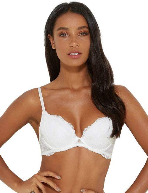 Gossard Superboost Lace Plunge Bra - White