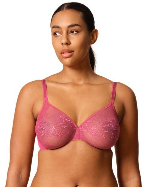 Gossard Glossies Lace Sheer Bra - Rose