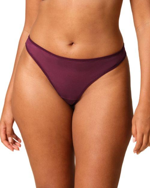 Gossard Glossies Thong - Grape Wine
