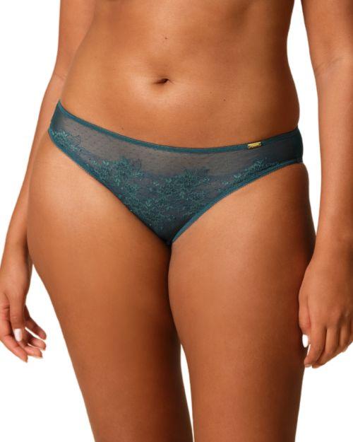 Gossard Glossies Lace Brief - Dark Green