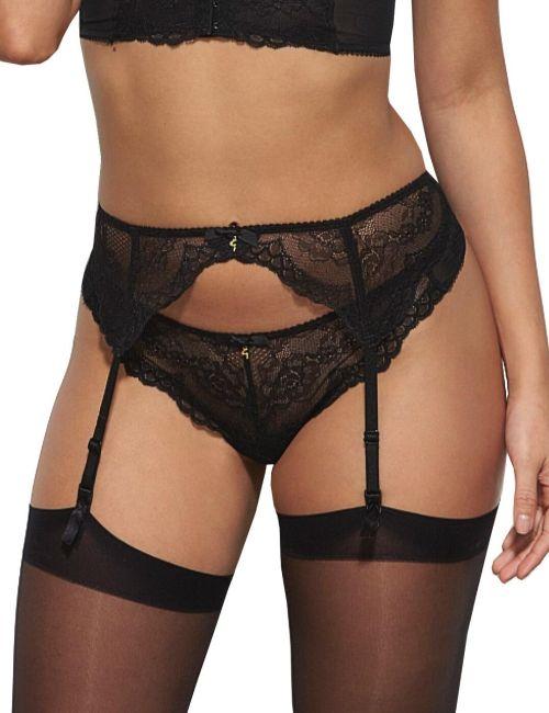 Gossard Superboost Lace Suspender Belt - Black