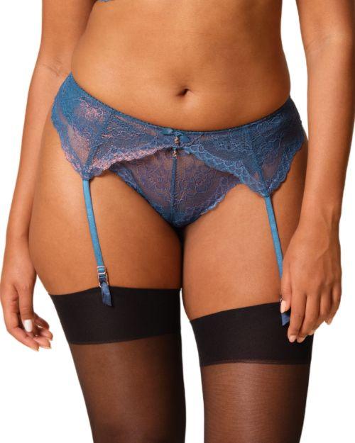 Gossard Superboost Lace Suspender Belt - Deep Teal