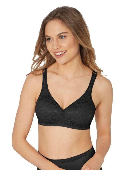 Triumph Elegant Cotton Non Wired Bra - Black