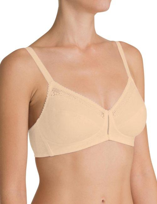 Triumph Cotton Beauty Non Wired Bra - Teint