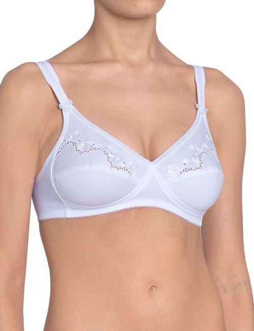 Triumph Elasti Cross + Cotton Non Wired Bra - White